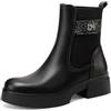 QUEEN HELENA Stivaletti Chelsea con Tacco Stivali Bassi Casual con Strass Donna X31-76 (Nero, Sistema Taglie Calzature EU, Adulto, Donna, Numero, Media, 40)