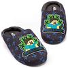 MINECRAFT Pantofole per Ragazzi | Vari stili Bambini Blu Navy Nero Paillettes Creeper Ragazzi House Shoes | Prodotti per calzature da gioco per bambini e adolescenti