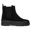 SUPERGA - Stivaletti da bambino, casual, modello 2665 Kids Alpina Suede, Total Black, 33 EU