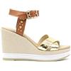 Nero Giardini E218790D Sandali Donna in Pelle - Platino 40 EU