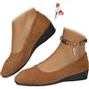 ZPLMIDE Scarpe da donna in pelle leggera, da donna, comode, con supporto per arco plantare, scarpe slip-on da donna con tacco basso da lavoro, mocassini