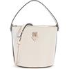 GUESS borsa a tracolla Patsie Top Handle Bucket Cream White avorio
