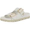 Guess Fasten, Sandali Donna, Pelle Bianca 141, 39.5 EU