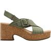 Clarks Nerisa West Womens Sage Nubuck, 6.5