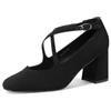 QUEEN HELENA Décolleté a Fascia Incrociata Scarpe con Cinturino Donna ZM9805 (Nero, Sistema Taglie Calzature EU, Adulto, Donna, Numero, Media, 38)