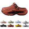 zoocco Clogs for Men Lightweight Slip-On Garden Shoes for Yard Work, Beach Walks & Everyday Comfort (Red-Black,36-37)