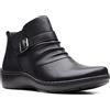 Clarks Cora - Stivaletti arricciati da donna, Pelle nera, 38.5 EU
