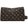 GUESS Dorys Luxury Satchel Mocha Logo