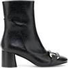 CAFèNOIR - Tronchetti Con Morsetto Frontale, Da Donna, Colore Nero, Taglia 37