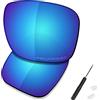SAUCER Lenti di ricambio di alta qualità, cacciavite H20 e naselli per occhiali da sole Oakley Holbrook Metal OO4123 ad alta difesa, colore: blu ghiacciaio polarizzate