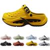 zoocco Clogs for Men Lightweight Slip-On Garden Shoes for Yard Work, Beach Walks & Everyday Comfort (Yellow-Black,44-45)