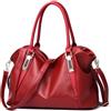 NICOLE & DORIS NICOLE&DORIS HandBorsa Fashion Tote Borsa Tracolla Hobos per Messenger Borsas Borsa Grande Vino Rosso