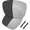 Saucer Lenti di ricambio premium per occhiali da sole Oakley Jupiter Squared OO9135 ad alta definizione, grigio fotocromatico polarizzato