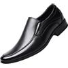 ANUFER Uomo Slip-On Punta Quadrata Mocassini Formale Cuoio Scarpe Eleganti