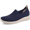 Fly Flot Scarpa Donna in Rete Elastica Knit, Sottopiede Estraibile in Memory, Lavabile in Lavatrice, Mocassini, Blu, 40 EU