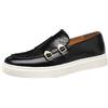 ANUFER Uomo Eleganti Doppio Monaco Fibbia Mocassini Casual Slip-On Piattaforma Scarpe da Ginnastica