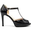 Nero Giardini E218320DE Décolleté Donna in Vernice - Nero 37 EU