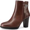 QUEEN HELENA Tronchetti con Zip Laterale Stivaletti con Tacco Alto Donna X31-116 (Marrone, Taglia unica, Sistema Taglie Calzature EU, Adulto, Donna, Numero, Media, 36)