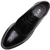 ANUFER Uomo Inteligente Punta Scarpe da Sera Allacciare Formale attività Commerciale Nozze Brogues Nero P110 EU47