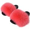 FOLOBE Pantofole da donna in pelliccia sintetica con punta aperta | Pantofole da casa, Ciabatte soffici, Morbide, Abbigliamento da esterno, Casual, Festa, Appuntamento, Quotidiano