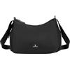Nordace Siena Hobo - Borsa a tracolla con tasca sicura con blocco RFID e scomparti nascosti per borsa a tracolla da viaggio, interamente nero, Normal