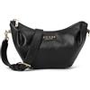 GUESS Amorette Top Zip Shoulder Bag, Borsa a Tracolla Donna, Nero, Taglia Unica