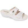 Valleverde Sandali Donna 25312B in Pelle Argento Modello Casual. Una Calzatura Comoda Adatta per Tutte Le Occasioni. Primavera Estate. EU 39
