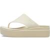 Crocs Donna Brooklyn Flip Infradito, Bone, 42/43 EU
