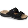 Valleverde Ciabatta in Tela Nera con Due Strappi 25330-NERO 36 EU