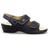 Valleverde 25313 Sandali Ciabatte Donna Pelle Strappi Nero