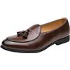 ANUFER Uomo Basso Mocassini con Nappe Classico Slip-on Formali Scarpe da Sera