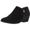 Dr.Scholl's SHOES Dr. Scholl's Shoes Brief-Ankle Boot, Stivaletto Donna, Pelle Scamosciata in Microfibra Nera, 38.5 EU Larga