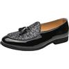 ANUFER Uomo Basso Mocassini con Nappe Classico Slip-on Formali Scarpe da Sera