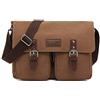 FANDARE Vintage Borse a spalla Borse Messenger di tela Espandibile Crossbody Messenger Bag Uomo Donna Borse per 10.9'' Tablet Borsa a tracolla per viaggio lavoro scuola business università Canvas Bag
