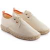 ABARCA Espadrillas da Uomo in Iuta e Tessuto Terra Fatta a Mano Scarpe Casual Tipo Blucher con Lacci Flessibile, Morbido e Traspirante