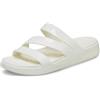 Crocs Getaway Patent Strappy, Infradito Donna, Gesso, 39/40 EU