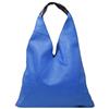 FrasiBags Borsa Sacca a Spalla in Vera Pelle Made in Italy, Borsa Donna a Spalla, Borsa a Spalla, Sacca in Pelle Grande (Blu)