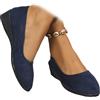 ZPLMIDE Scarpe da donna in pelle leggera, da donna, comode, con supporto per arco plantare, scarpe slip-on da donna con tacco basso da lavoro, mocassini