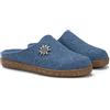 LE TIROLESI - Pantofola Merano in lana rigenerata, invernale e resistente - sottopiede estraibile - suola gomma antiscivolo - Made in Italy