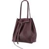 SH Leder ® - Borsa shopper da donna in vero cuoio con fiocco e tasca interna, disponibile in molti colori, borsa a spalla, borsa con manici, 29x33cm Sandra G535, rosso vivo, L