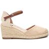 XTI - Sandali con zeppa Donna Oro - Scarpe comode e versatili - Moda casual - Modello 14074615 (Misurare 39)