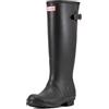 Hunter Women's Original Back Adjustable Short Rain Boot, Nero, 38 EU