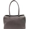 Fiorky Borsa a Spalla for Donna Uomo con Tasca Interna Borsa retrò in Pelle Scamosciata Tinta Unita Borsa a Tracolla Borsa da Viaggio da Lavoro alla Moda (Grigio)