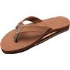 Rainbow Sandals Pelle doppio strato uomo w/Arch Support, Legno di sequoia, 45/46 EU