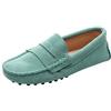 Jamron Donna Classico Scamosciato/Tessuto Papillon Penny Loafers Comodo Fatto a Mano Mocassini Pantofola