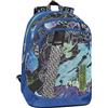 COMIX FLASH - Zaino Scuola, Zaino Scuola Media e Superiore, con 2 Ampi Spazi, Capiente Tasca Frontale, Chiusura a Zip, Spallacci Imbottiti e Regolabili, con LED; 32x43Hx23 cm, 31 L, Club Wave