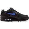 NIKE Air Max 90 (GS) Sneakers Junior Ragazzi, Nero/Blu, 37.5 EU - IQ0098-002