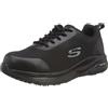 Skechers Arch Fit Sr Ringstap, Scarpe da lavoro Uomo, Black Taupe Textile Trim, 41 EU