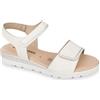 Valleverde Sandali Donna 55381-2026 in Pelle Avorio Scarpe Casual Comode, Leggere e Flessibili, Ideali per Primavera Estate. EU 40