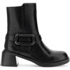 CAFèNOIR - Tronchetti In Pelle Con Accessorio, Da Donna, Colore Nero, Taglia 40